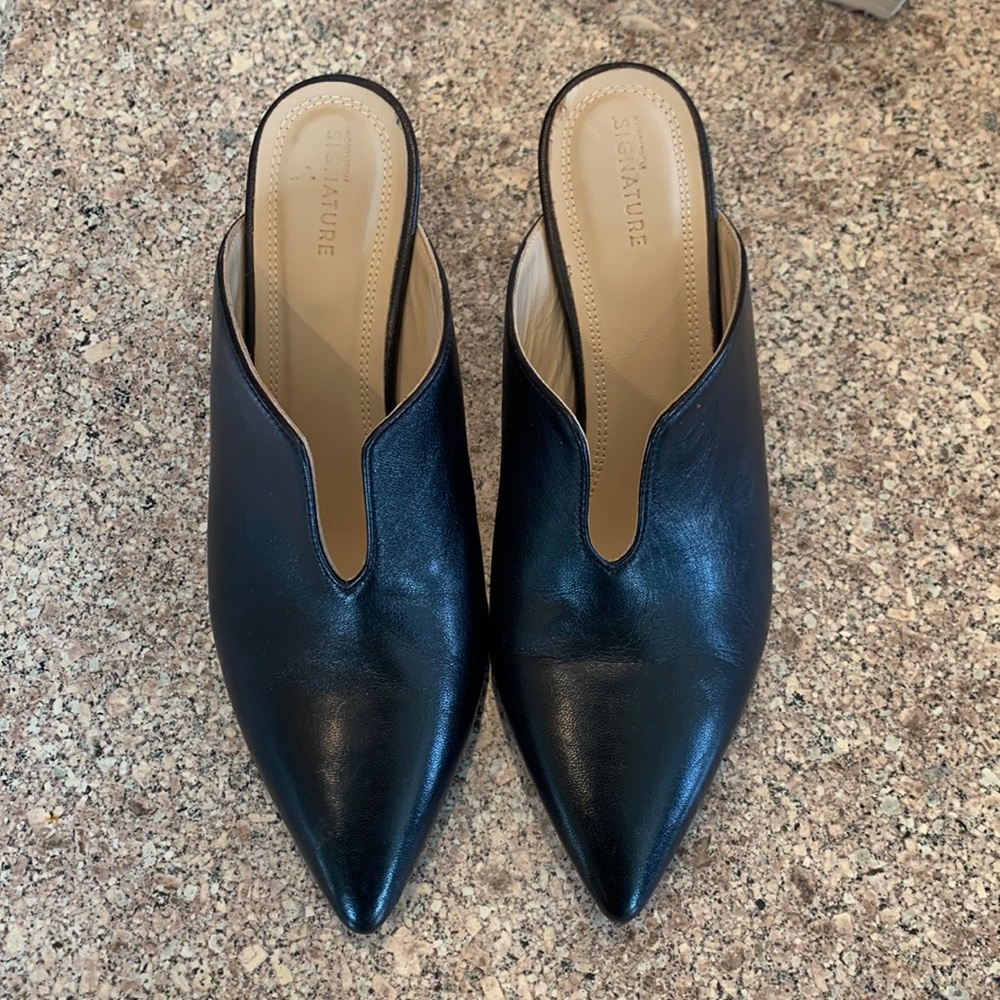Kitten healed, Italian leather Mules made for the Nordstrom Signature line